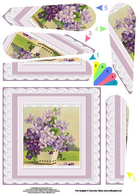 Lilac Flowers Fan Pyramage