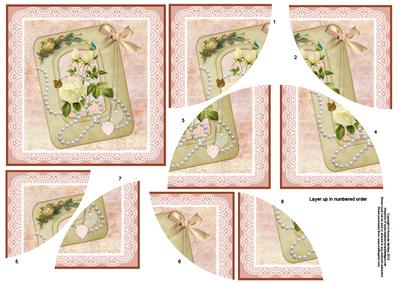 Roses and Pearls Curved Spiral Stacker