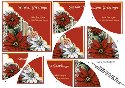 Poinsettia and Church Window Curved Spiral Stacker