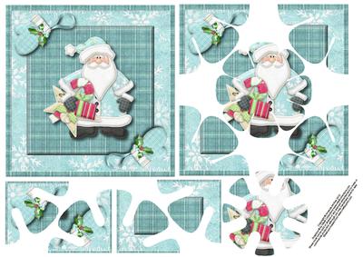 Santa and Mittens Petal Stacker