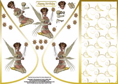 Gold Fairy Teardrop