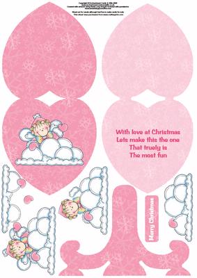 Snow Pixies Heart Card