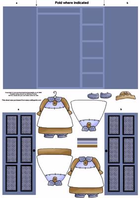 Wardrobe Gate Fold - Little Girl