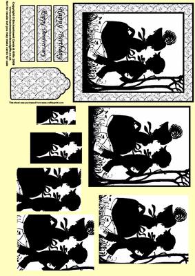 Cute Kids Silhouette Pyramage