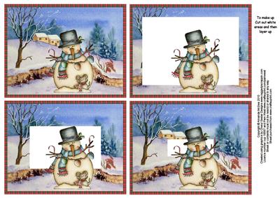 Sammy the Snowman and His Friend Inverted Pyramid