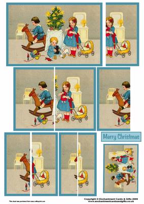Children on Christmas Morning Side Stacker