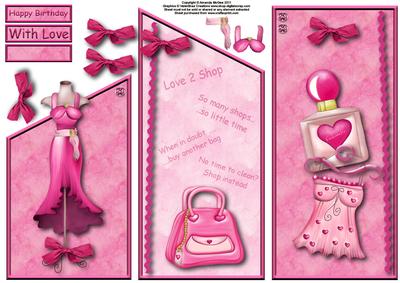 Love 2 Shop Cascade Sheet with Decoupage