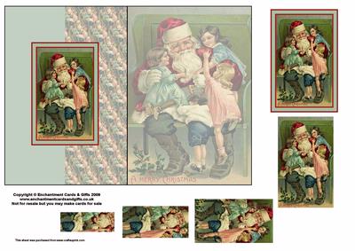 Santa with Children Foldback