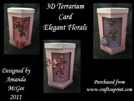 Elegant Florals 3D Terrarium Card Kit