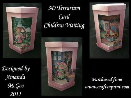 Children Visiting 3D Terrarium Card Kit