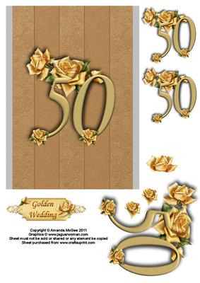 50 - Golden Wedding Add on for Golden Roses Terrarium Kit
