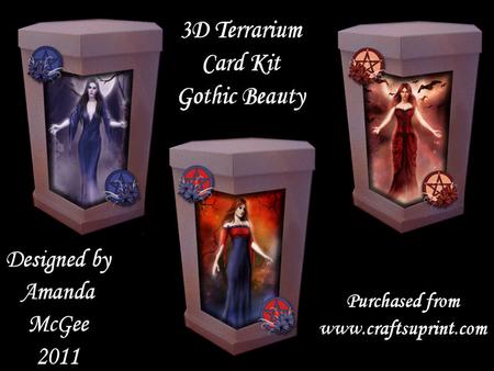 Gothic Beauty 3D Terranium Card Kit
