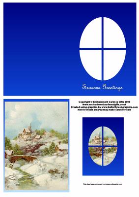 Church Show Scene Window Card
