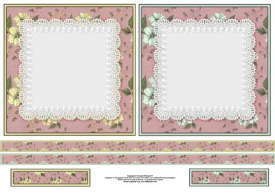 Buttercups Lemon and Green 6x6 Square Card Fronts