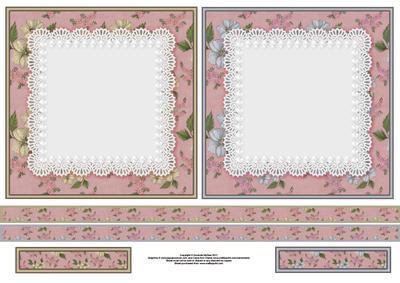 Buttercups Gold and Silver 6x6 Square Card Fronts