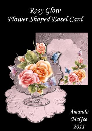 Rosy Glow Flower Shaped Easel Card Kit