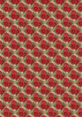 Poinsetttias and Lace Backing Paper