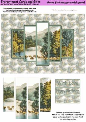 Gone Fishing Pyramid Panel