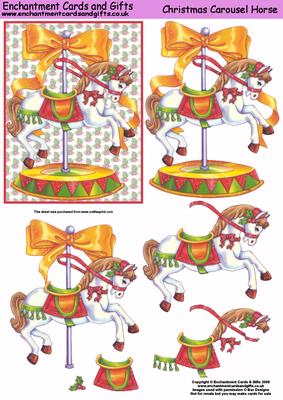 Christmas Carousel Horse Step by Step