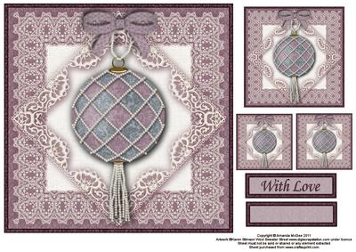 Pretty Pomander 8x8 Square Topper Sheet