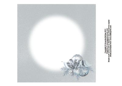Silver Tinsel 8x8 Insert to Go with Cup241655_56