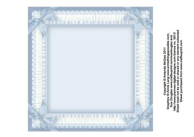 Vintage Baby Boy with Broderie Anglaise Frame Insert