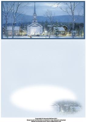 Christmas Church Dl a Card in One