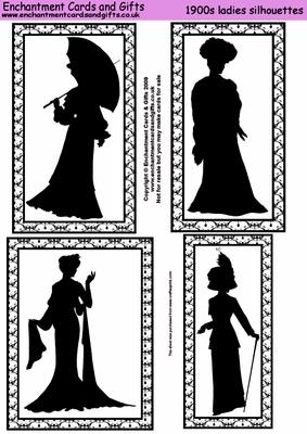 1900s Ladies Silhouette Toppers