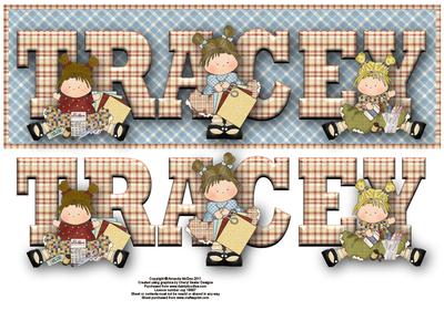 Crafty Tracey Large Dl Name Card