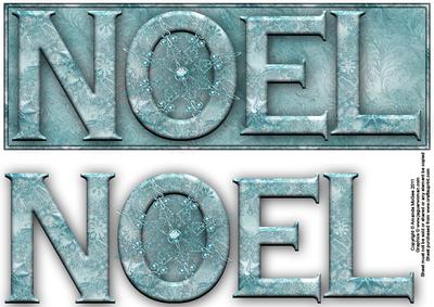 Frosty Snowflake Noel Large Dl Word Cards