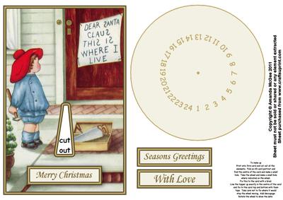 This is Where I Live Santa Advent Wheel Card