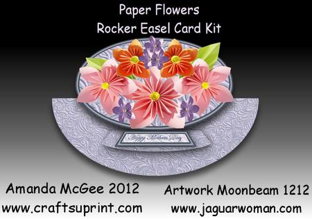 Paper Flowers Rocker Easel Card Kit