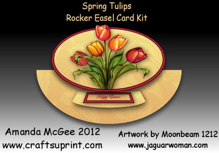 Spring Tulips Rocker Easel Card Kit