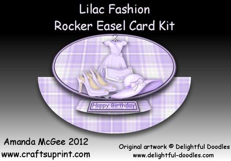Lilac Fashion Rocker Easel Card Kit