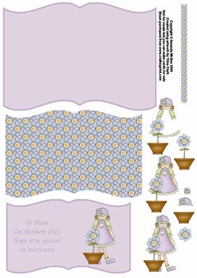 Lilac Girl Gardening Mothers Day Book