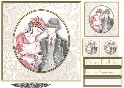 Deco Romance 8x8 Topper Sheet