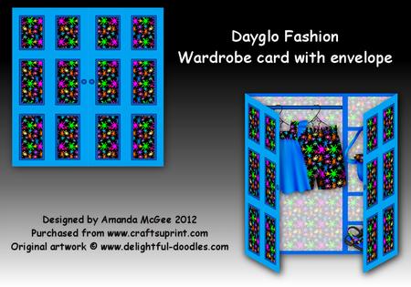 Dayglo Fashion Wardrobe Card Kit