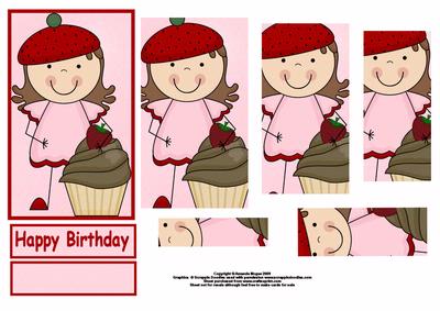 Strawberry Cupcake Girl