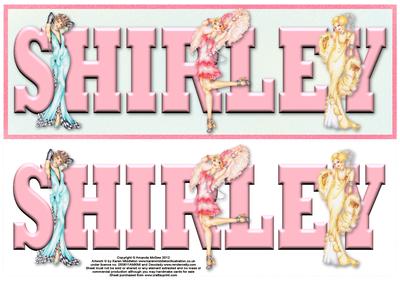 Deco Delight Shirley Large Dl Name Card