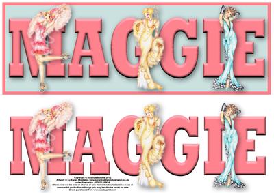 Fashion Divas Maggie Large Dl Name Card
