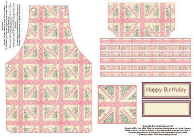 Shabby Jubilee Apron Card Sheet