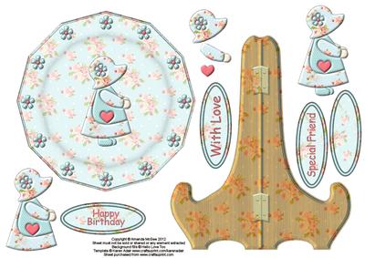 Sunbonnet Girl Plate Sheet