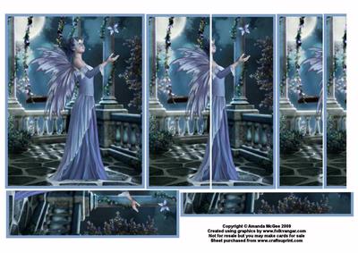 Butterfly Fairy in Blue Side Stacker