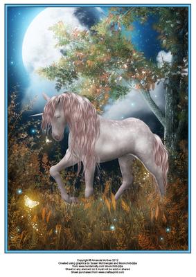 Unicorn in the Grass A4 Topper