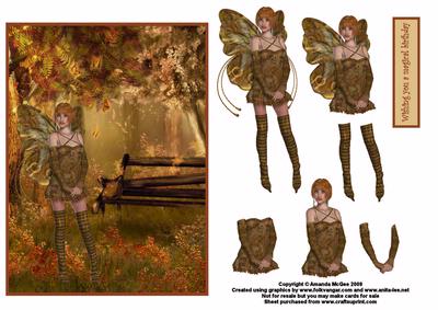 A Walk in the Woods Fairy Decoupage
