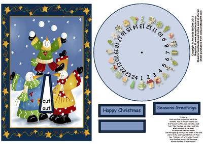 The Juggler Advent Wheel Card