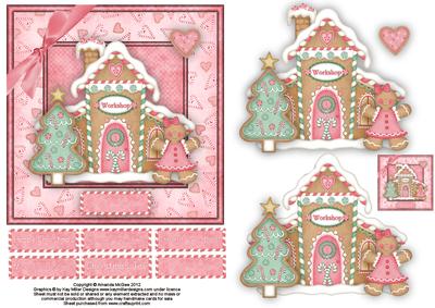 The Sweetie Workshop 6x6 Square Card with Decoupage