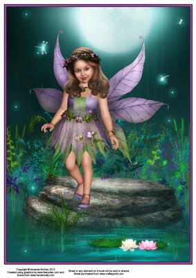 Fairy Tiptoe A5 Card Front