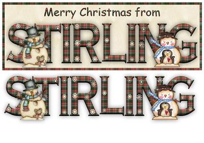 Merry Christmas from Stirling Large Dl Card