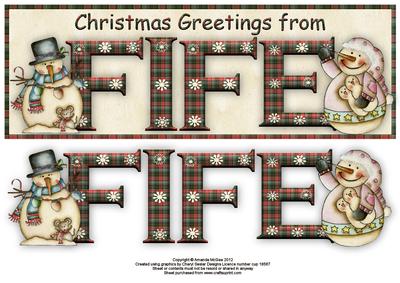 Christmas Greetings from Fife Large Dl Card